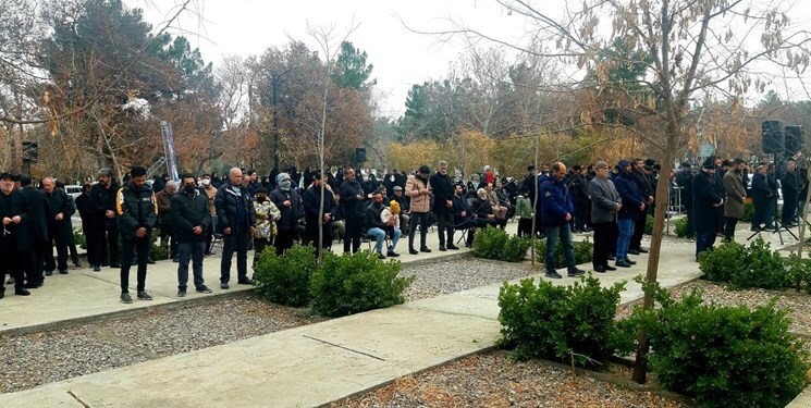 مراسم چهلم شهدای امنیت مشهد در بهشت رضا برگزار شد+ عکس