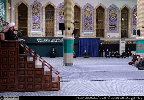 پنجمین شب عزاداری فاطمیه در محضر رهبر معظم انقلاب + تصاویر