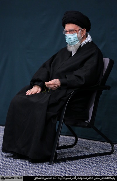 پنجمین شب عزاداری فاطمیه در محضر رهبر معظم انقلاب + تصاویر