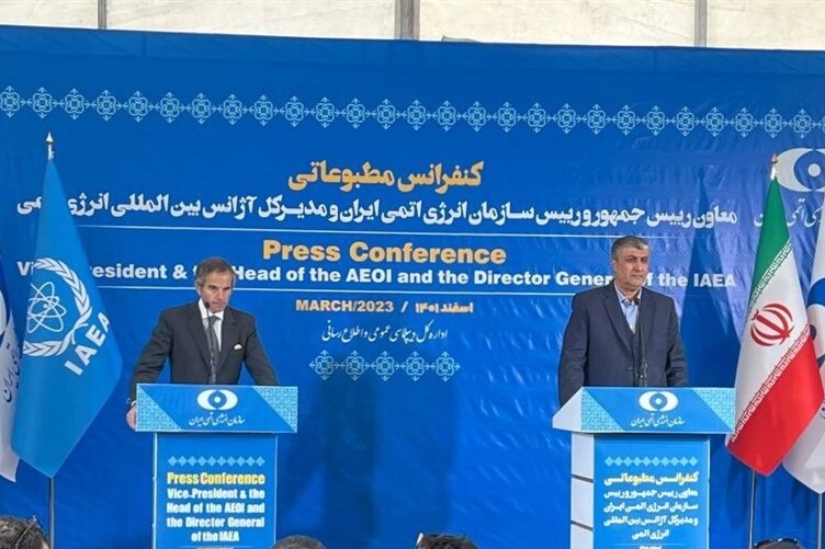 نتیجه نشست خبری گروسی و اسلامی| گروسی: آماده‌ایم کار را پیش ببریم| اسلامی: ابهام درباره غنی‌سازی ۸۴ درصدی حل شد+ فیلم