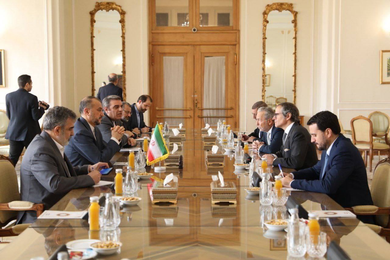 رافائل گروسی به دیدار امیرعبداللهیان رفت