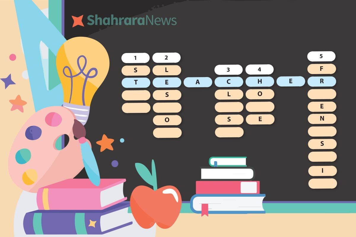 سرگرمی با جدول کلمات انگلیسی | روز معلم سرگرمی با جدول کلمات انگلیسی | روز معلم