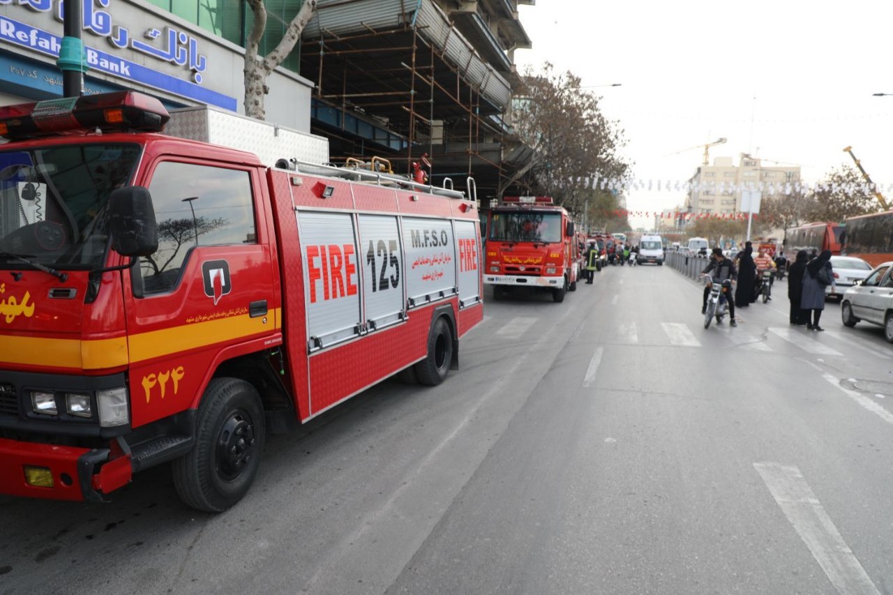 آتش سوزی یک خانه‌مسافر در مشهد مهار شد + تصاویر