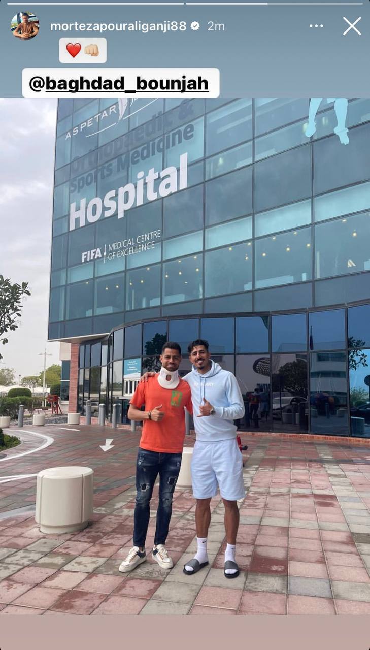 پورعلیگنجی برای درمان راهی قطر شد + عکس پورعلیگنجی برای درمان راهی قطر شد + عکس