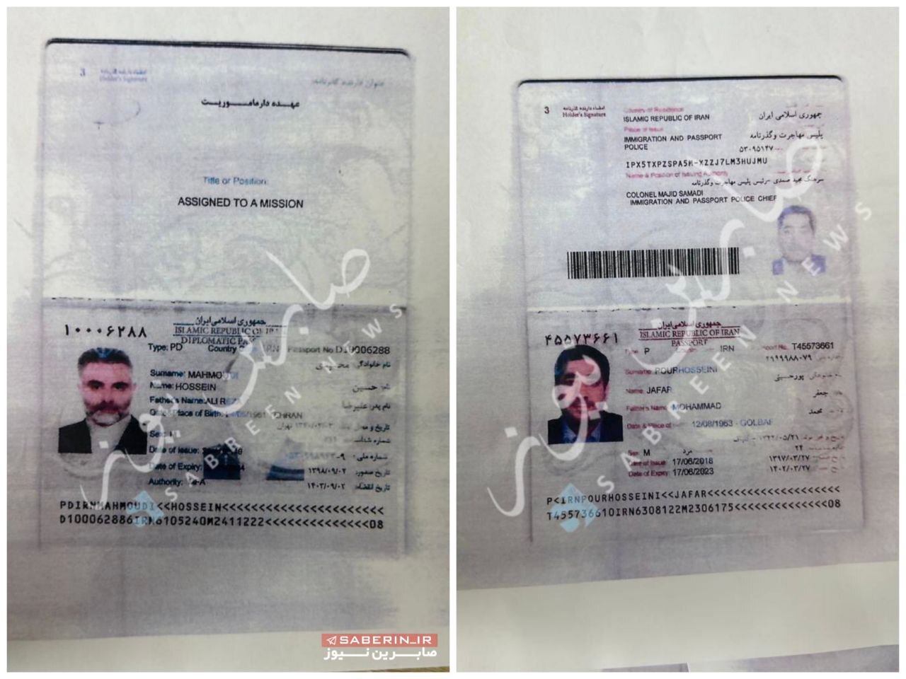 یکی از عوامل اصلی ترور سردار سلیمانی دستگیر شد | تصویر پاسپورت حاج قاسم سلیمانی با نام مستعار حسین محمودی