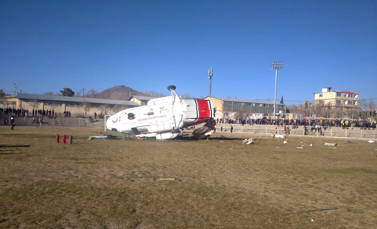 سانحه برای بالگرد حامل وزیر ورزش در کرمان +عکس سانحه برای بالگرد حامل وزیر ورزش در کرمان +عکس