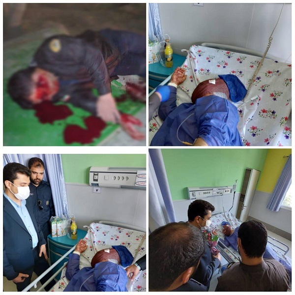 تصاویر جدید از مامور مجروح بوستان بهار مشهد