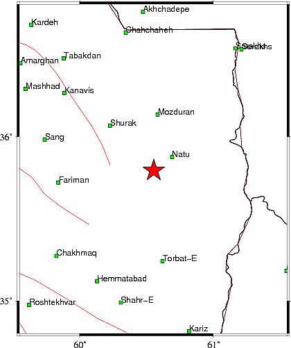 زلزله مشهد را لرزاند+ جزئیات (۲۴ خرداد ۱۴۰۱)