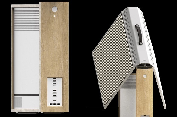 طراحی تلویزیون تاشوی قابل حمل