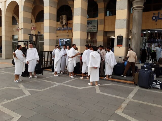 حجاج ایرانی وارد مکه شدند حجاج ایرانی وارد مکه شدند