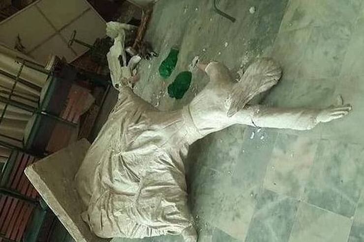 طالبان مجسمه‌های دانشکده هنرهای زیبای دانشگاه کابل را شکستند