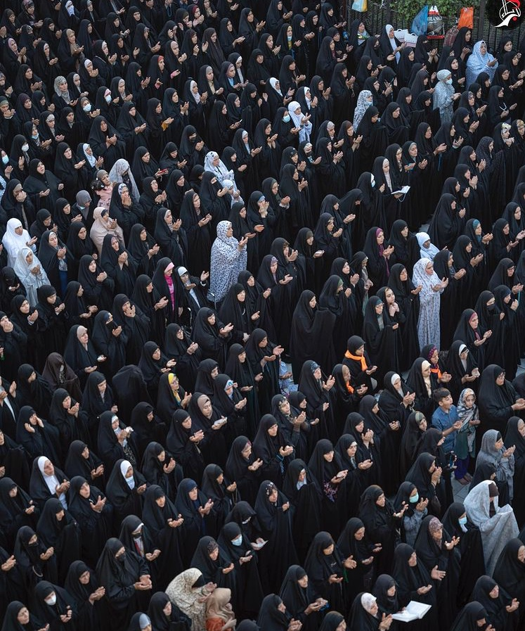 تصاویر دیدنی از نماز عید قربان در کربلا + عکس و‌ فیلم