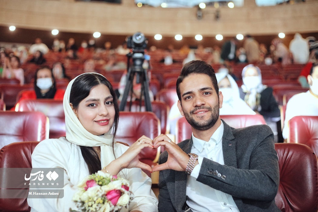 عکس | مراسم ازدواج ۱۱۴ زوج کم‌توان جسمی