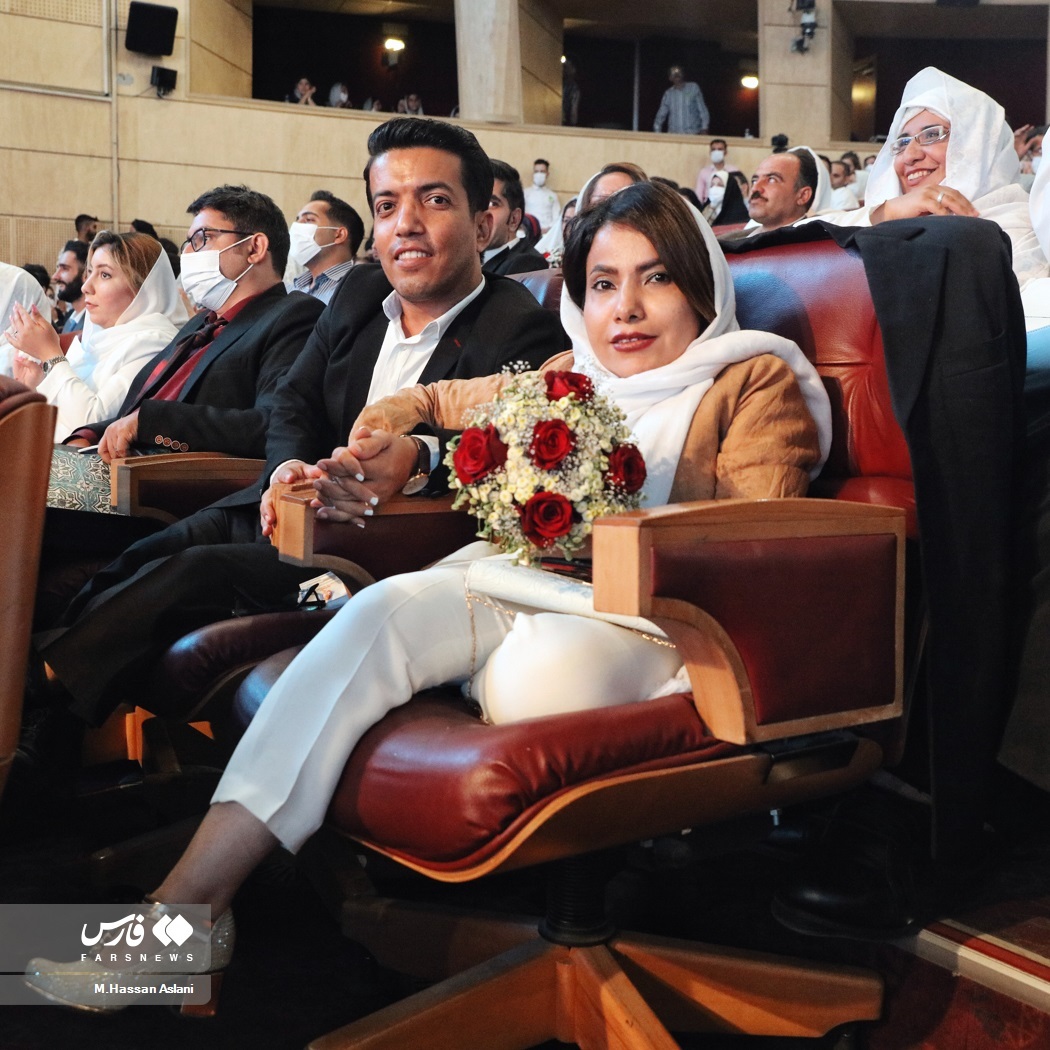 عکس | مراسم ازدواج ۱۱۴ زوج کم‌توان جسمی