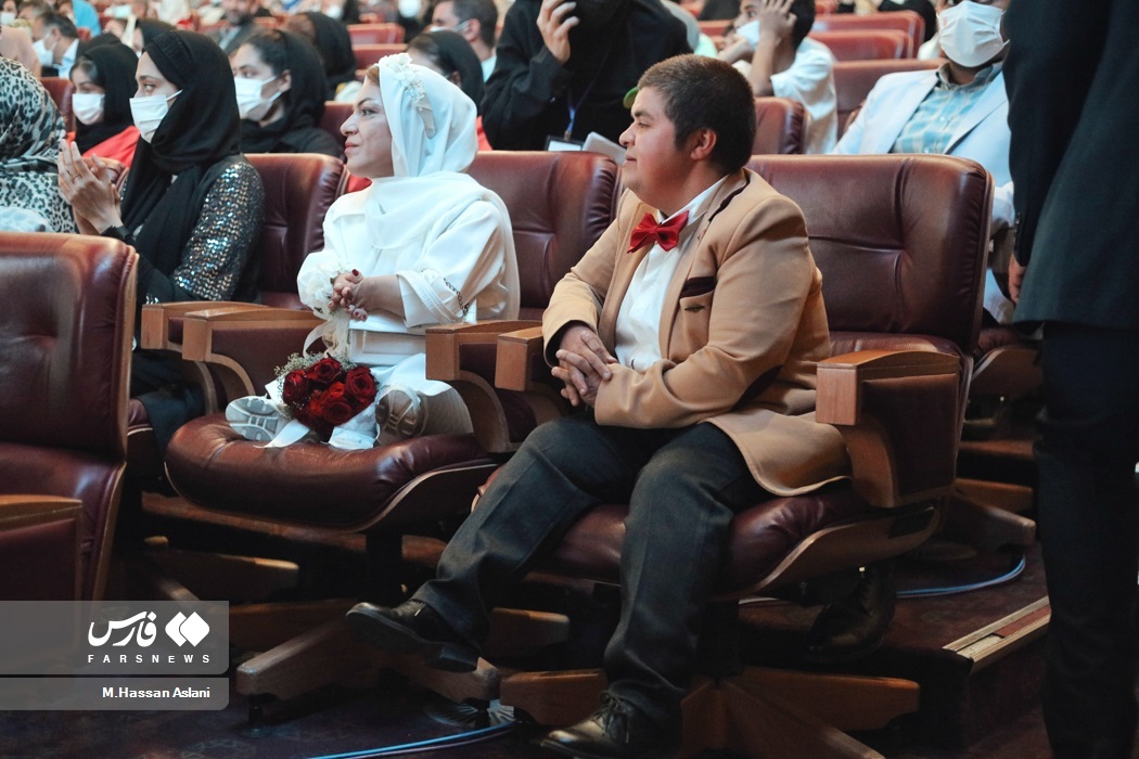 عکس | مراسم ازدواج ۱۱۴ زوج کم‌توان جسمی