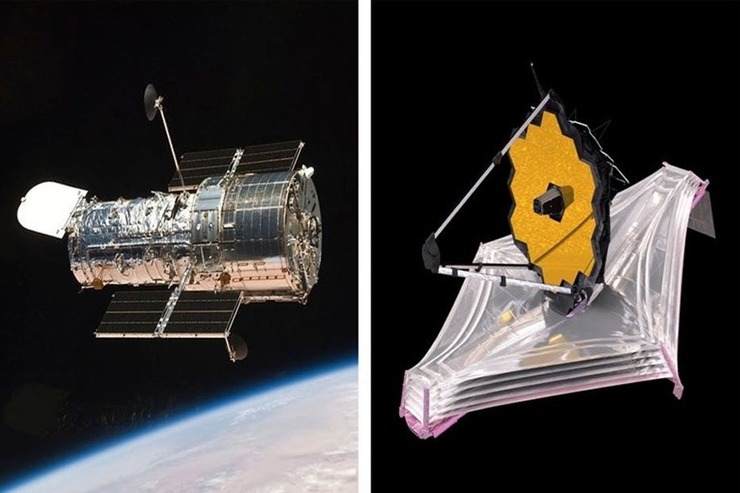 مقایسه تصویر رنگی «جیمز وب» و «هابل» از کیهان + عکس