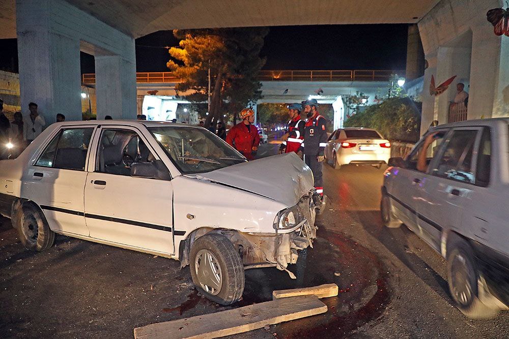 سانحه مرگبار رانندگی زیر پل بلوار امت مشهد