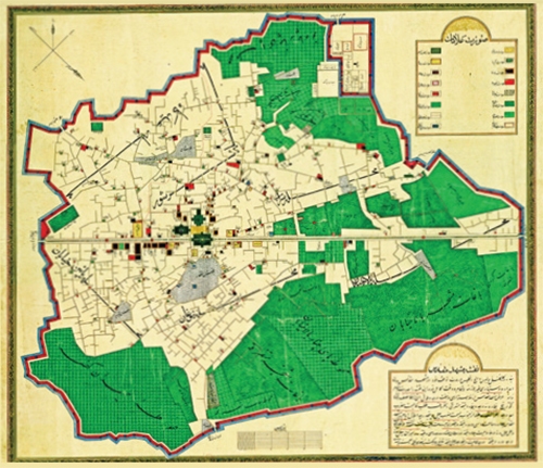 نقش تاریخی یک نقشه برای مشهد نقش تاریخی یک نقشه برای مشهد