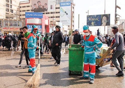 مدال عاشقی بر سینه پاکبانان مشهدی