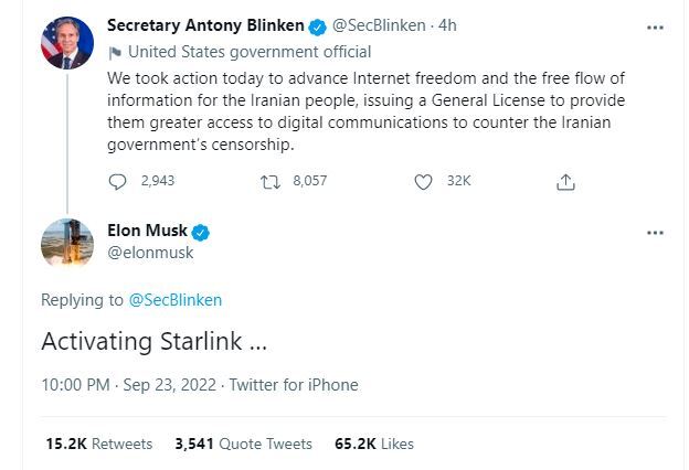 ایران هدف استارلینک برای فعال سازی اینترنت ماهوارهای ایران هدف استارلینک برای فعال سازی اینترنت ماهوارهای