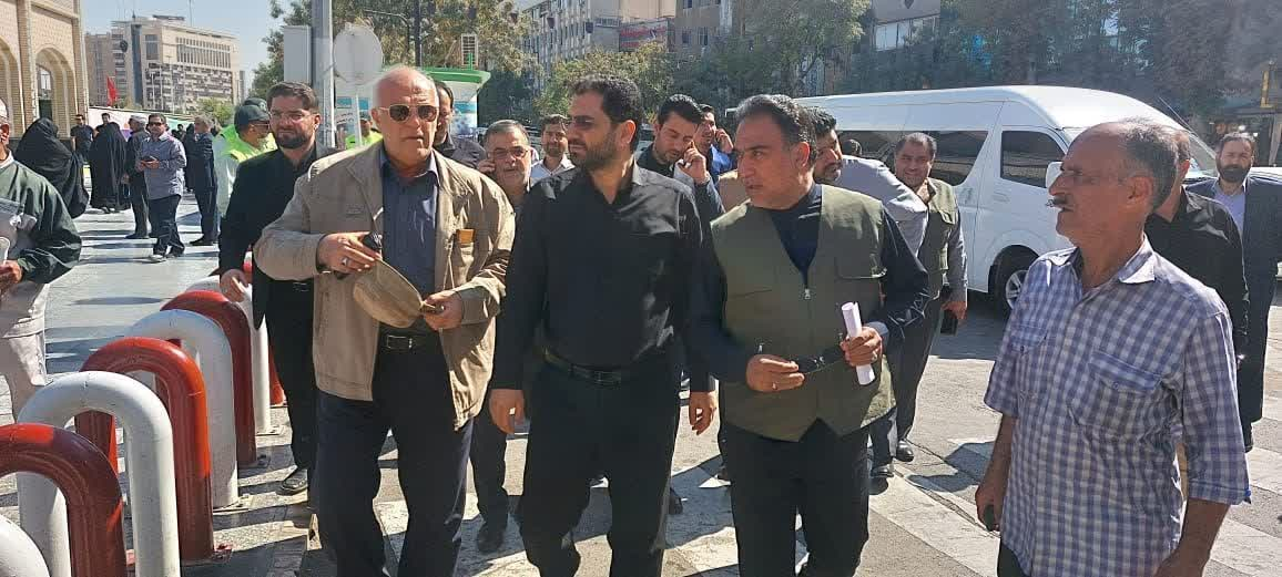 بازدید نظارتی شهردار مشهدمقدس از خطوط تاکسیرانی اطراف حرم مطهر رضوی