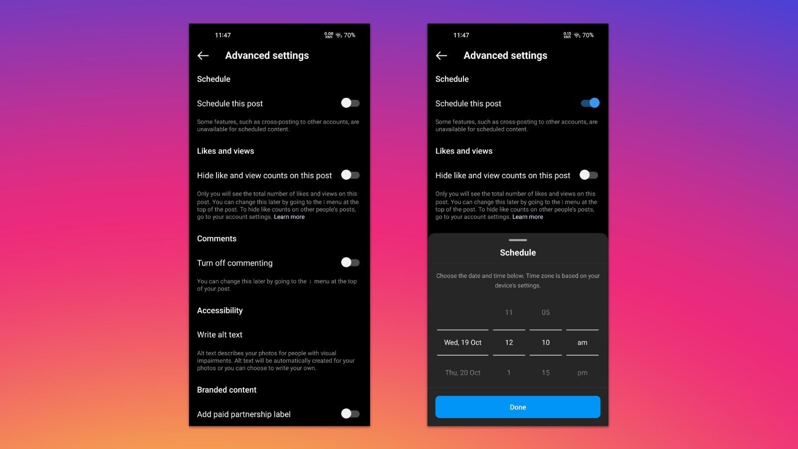 اینستاگرام قابلیت زمانبندی پستها را فراهم میکند اینستاگرام قابلیت زمانبندی پستها را فراهم میکند