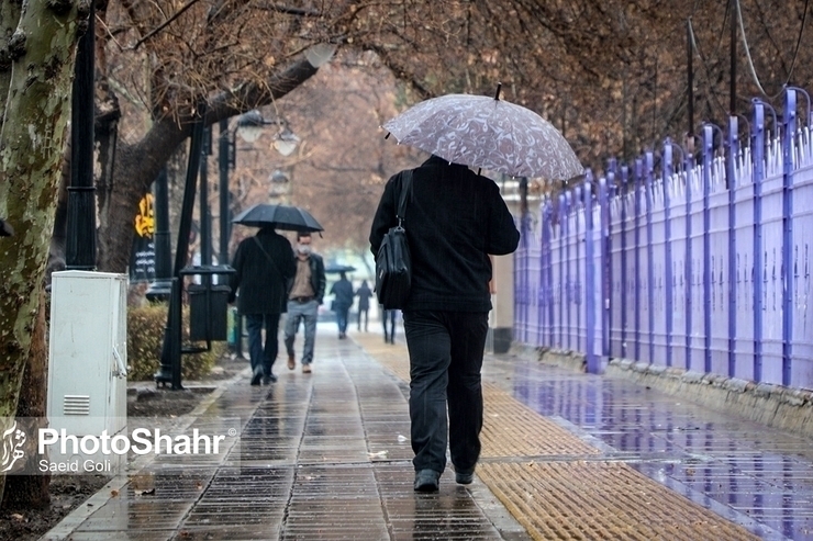 بارش باران در اکثر نقاط خراسان رضوی (٢١ آبان‌ماه ١۴٠١)