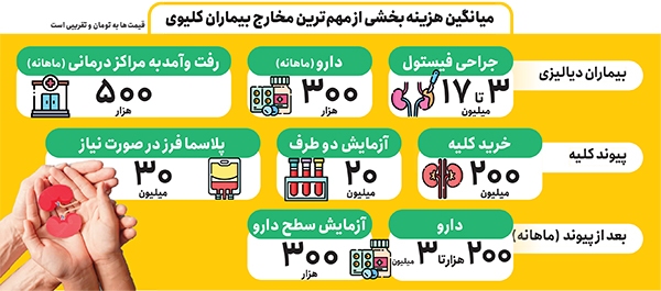 درد هزینهها برای بیماران کلیوی درد هزینهها برای بیماران کلیوی