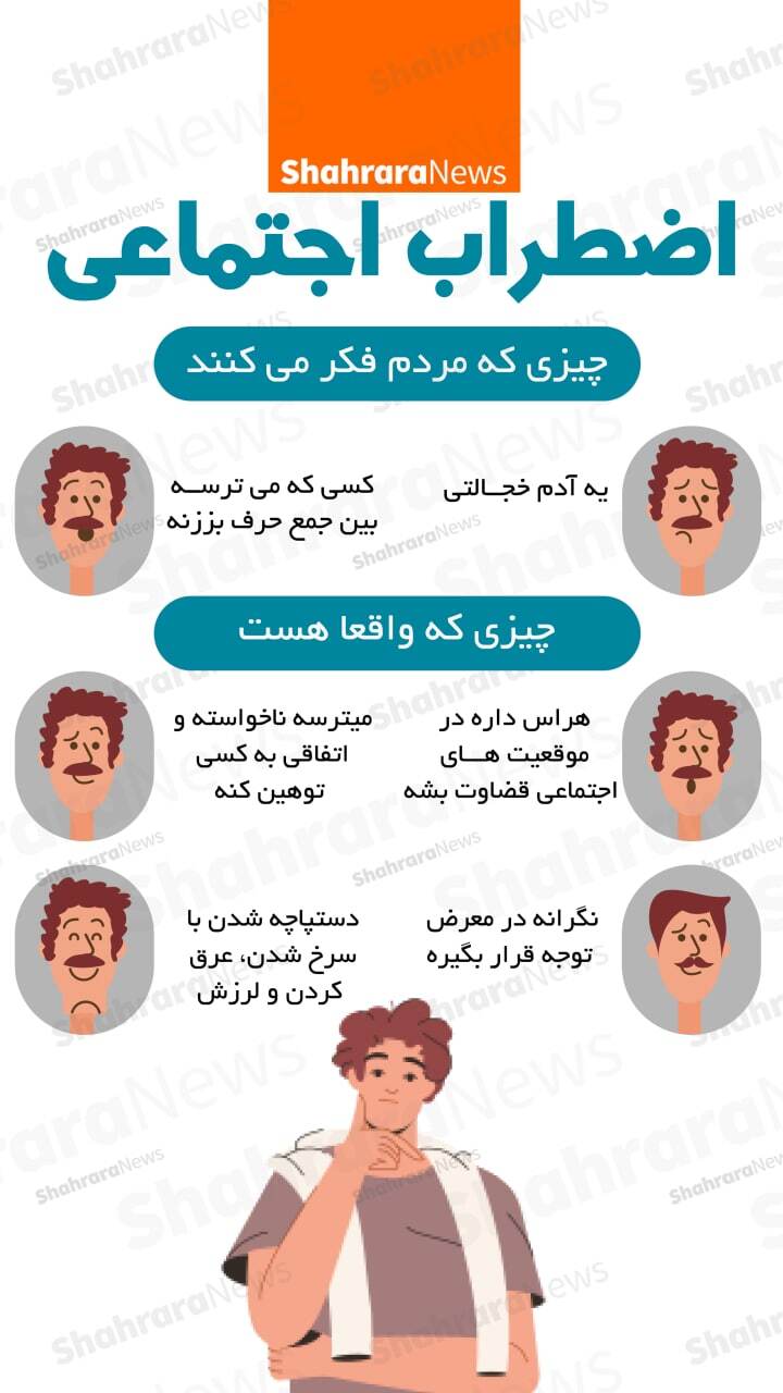 اینفوگرافی| اضطراب اجتماعی