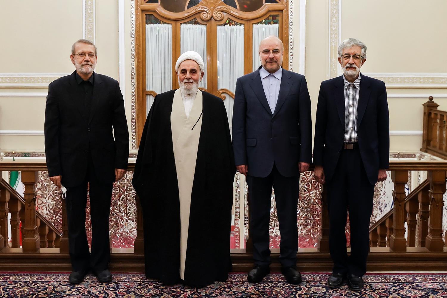 افطاری قالیباف با ناطق‌نوری، حداد‌عادل و لاریجانی+ عکس