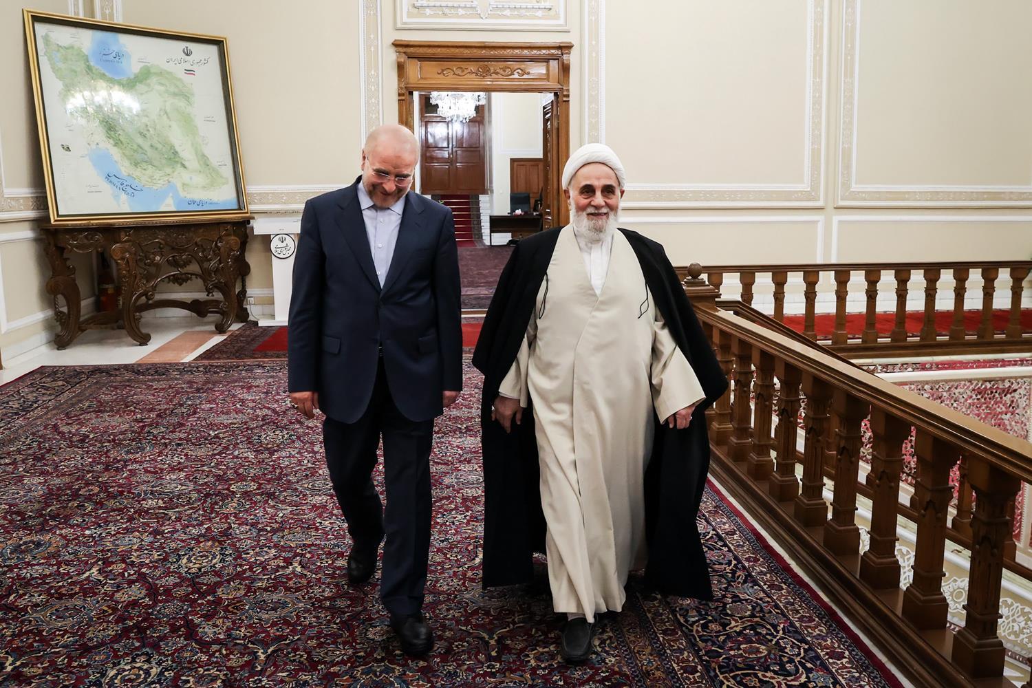 افطاری قالیباف با ناطق‌نوری، حداد‌عادل و لاریجانی+ عکس