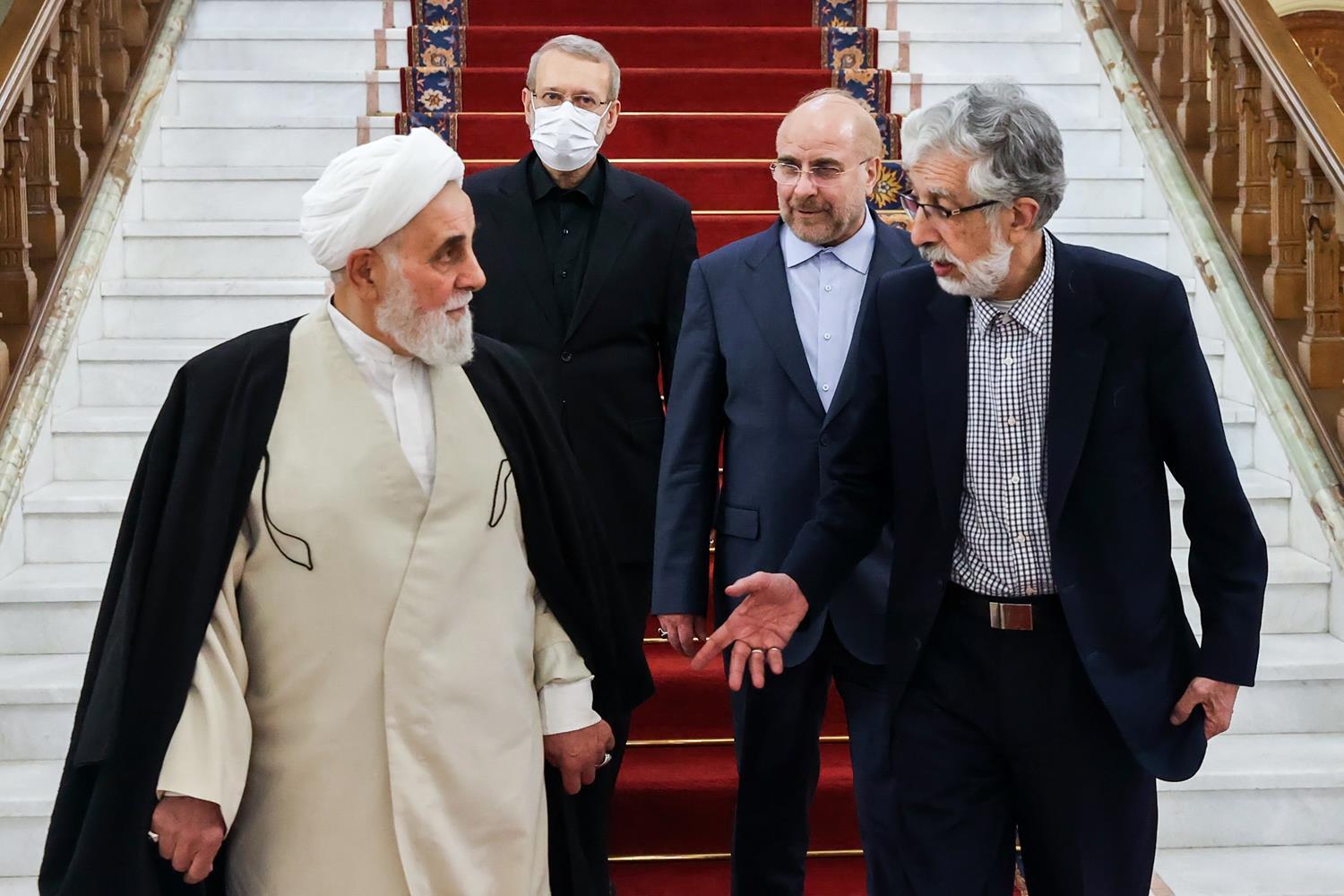 افطاری قالیباف با ناطق‌نوری، حداد‌عادل و لاریجانی+ عکس