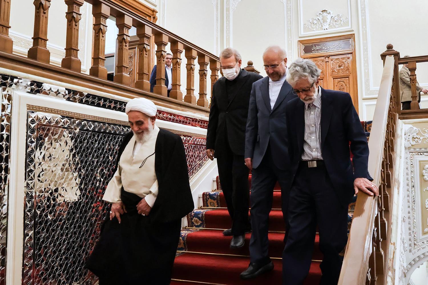 افطاری قالیباف با ناطق‌نوری، حداد‌عادل و لاریجانی+ عکس