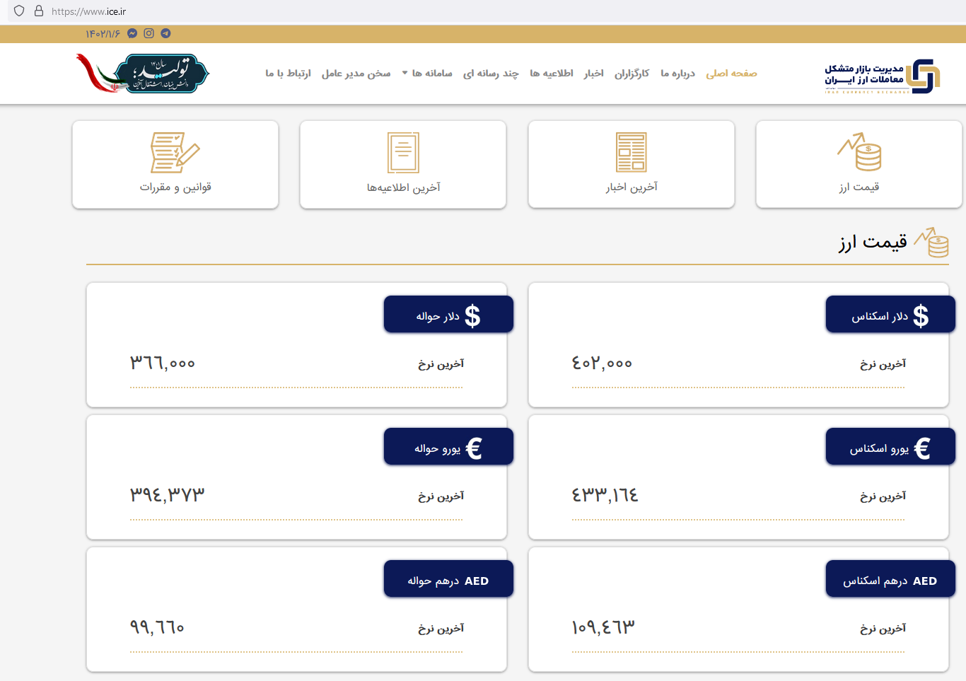 دلار در کانال ۴۰ هزار تومان ثابت ماند (۶ فروردین ۱۴۰۲) دلار در کانال ۴۰ هزار تومان ثابت ماند (۶ فروردین ۱۴۰۲)