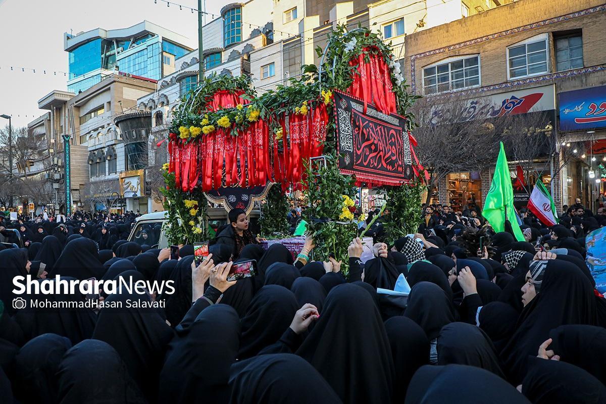 تشییع و وداع با پیکر شهیده فاطمه دهقان در مشهد+ فیلم  (۱۹ دی ماه ۱۴۰۲)