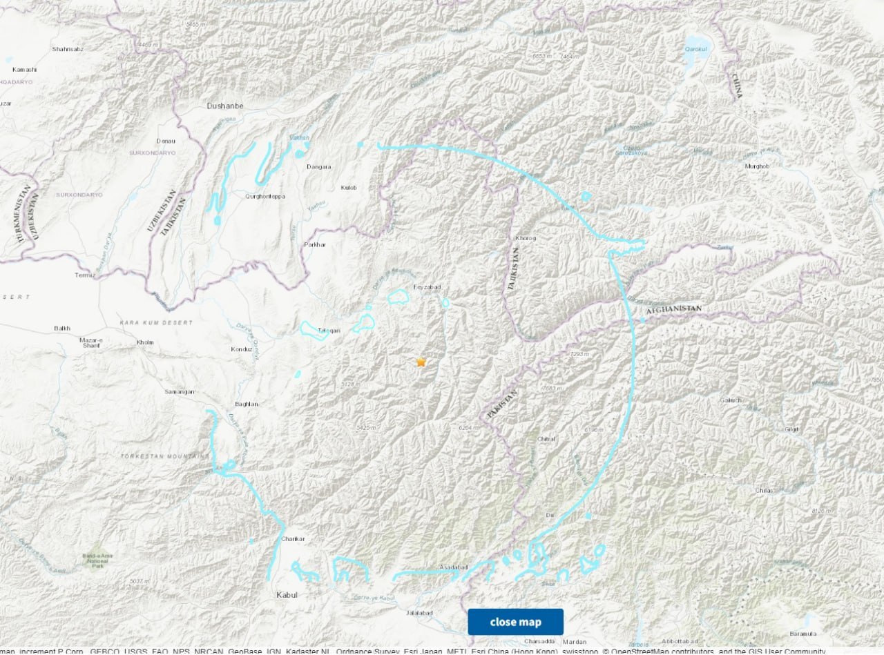 زلزلهای شدید بدخشان در شمال افغانستان را لرزاند (۲۱ دی ۱۴۰۲) + جزئیات زلزلهای شدید بدخشان در شمال افغانستان را لرزاند (۲۱ دی ۱۴۰۲) + جزئیات