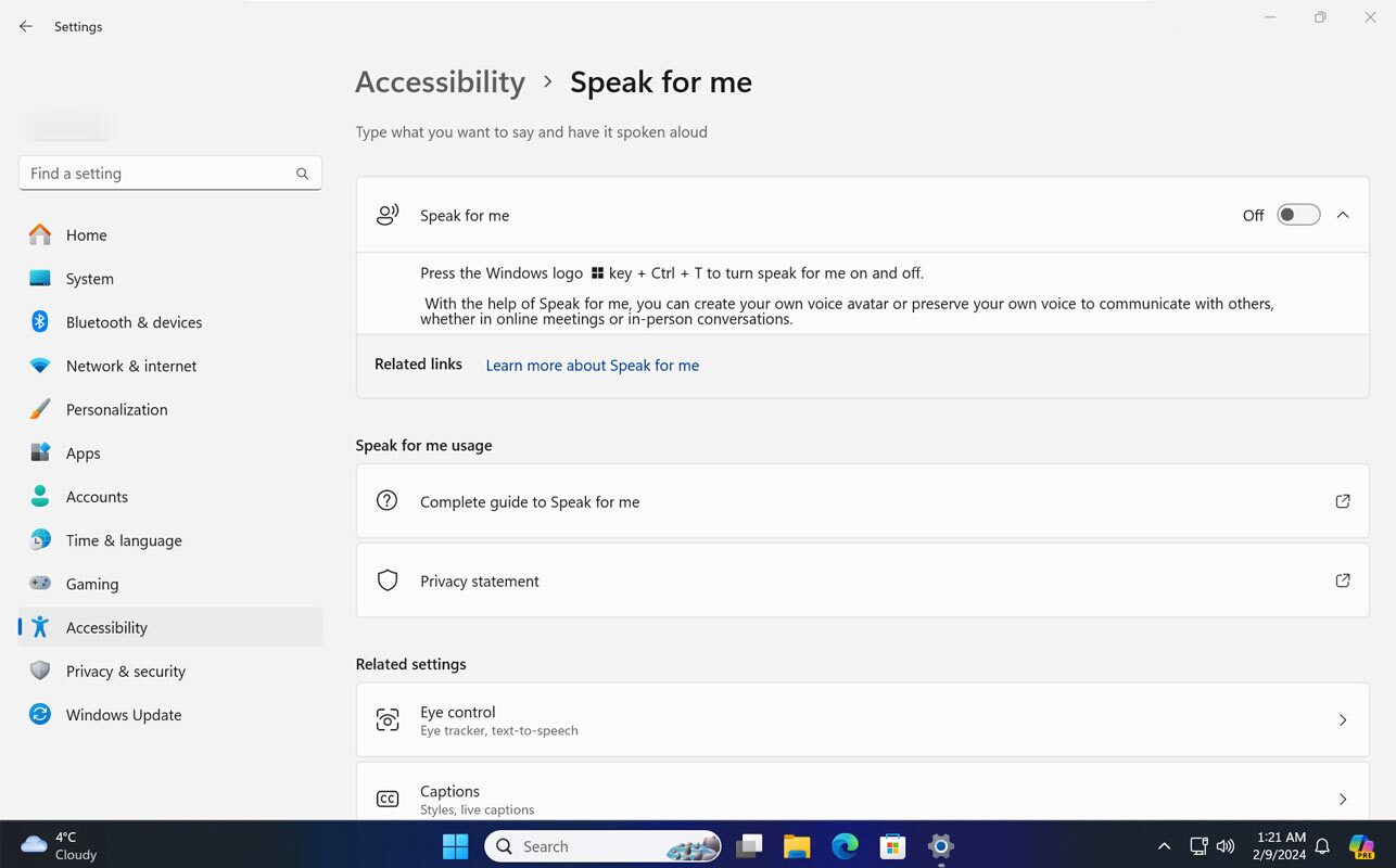 ویندوز ۱۱ بهزودی میتواند متون را با صدای شما بخواند ویندوز ۱۱ بهزودی میتواند متون را با صدای شما بخواند