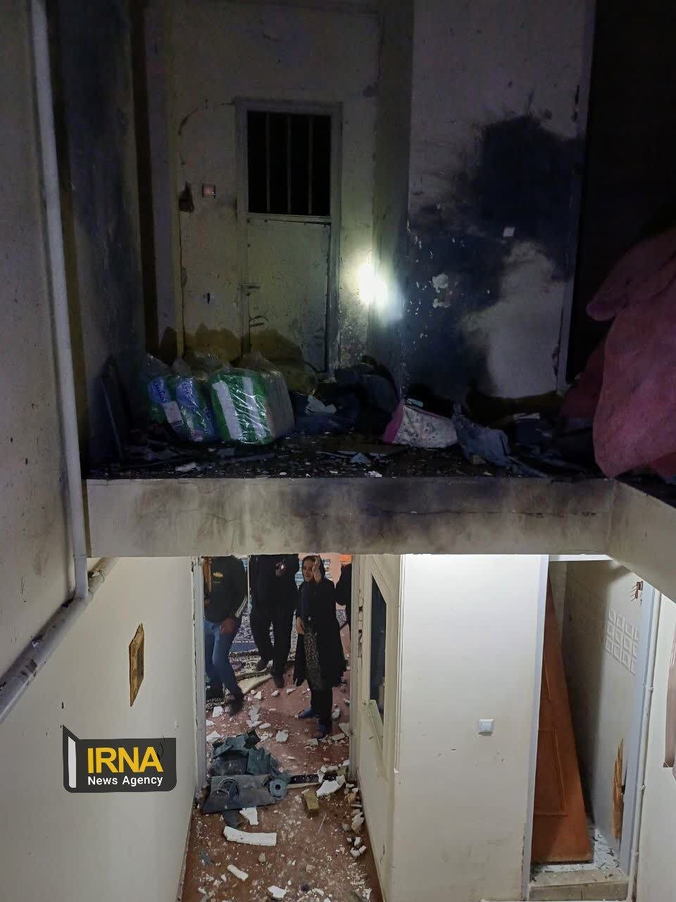 نخستین تصاویر از حادثه انفجار مواد محترقه در همدان