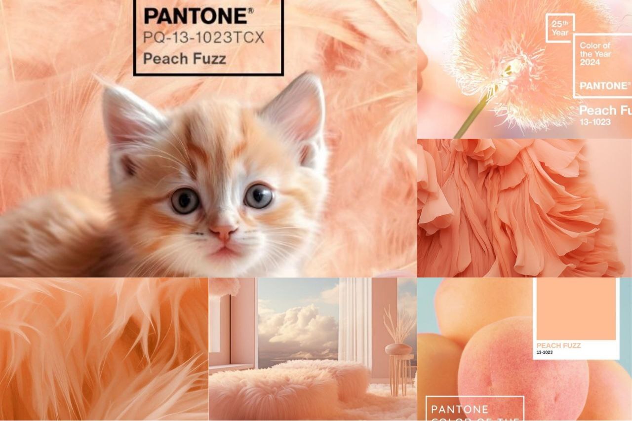 حیوان و رنگ سال 1403 رنگ هلویی