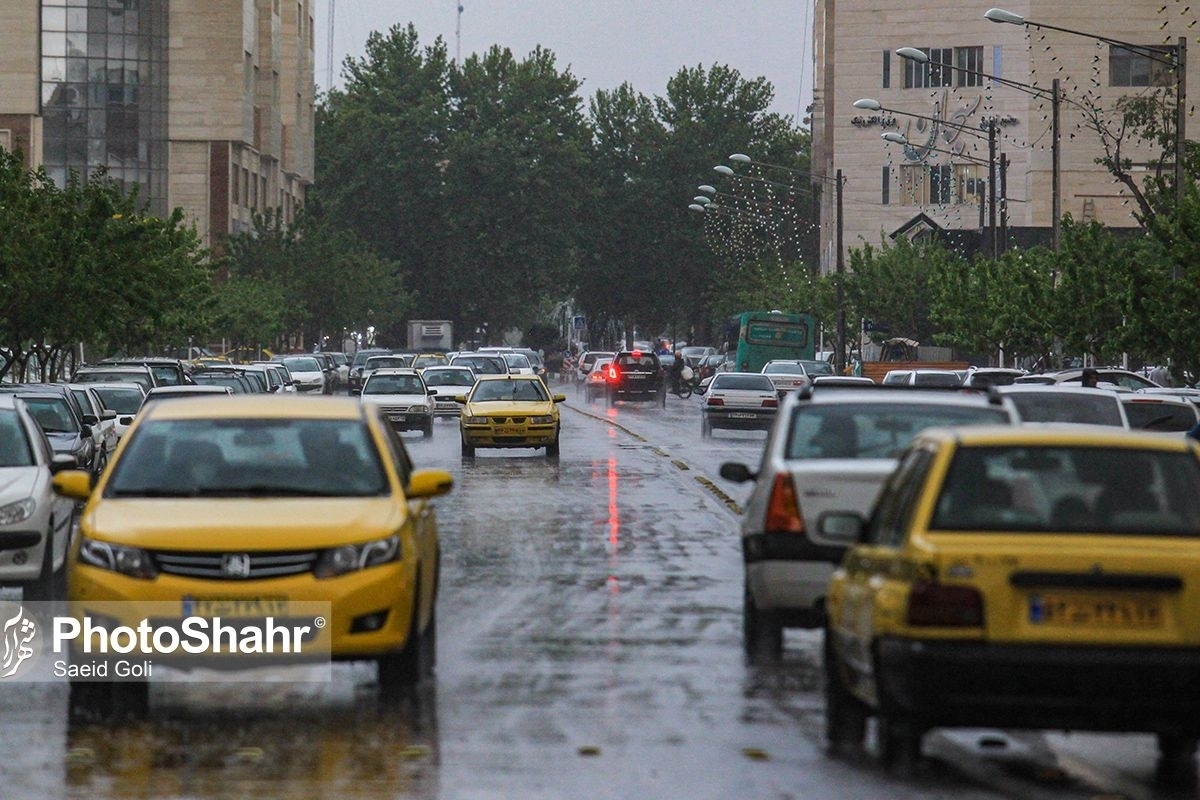 کاهش دما و تداوم بارش باران و وزش باد شدید در خراسان رضوی (١٢ اردیبهشت‌ماه ١۴٠٢) 