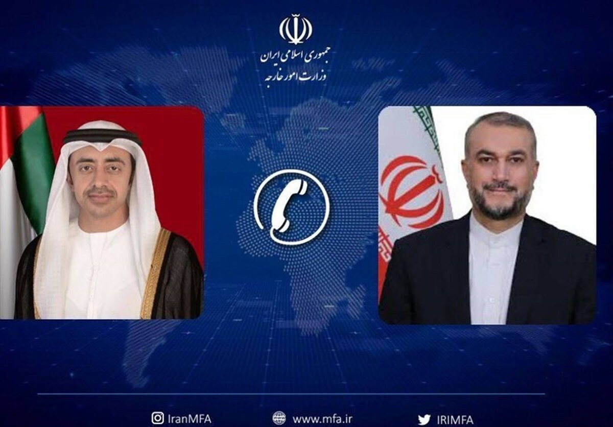 حسین امیرعبداللهیان وزیر خارجه کشورمان و شیخ عبدالله بن‌ زاید آل‌نهیان وزیر خارجه امارات متحده عربی در تماس تلفنی ضمن تبریک عید سعید فطر، در خصوص مسائل دوجانبه، منطقه‌ای و بین‌المللی گفتگو کردند.
