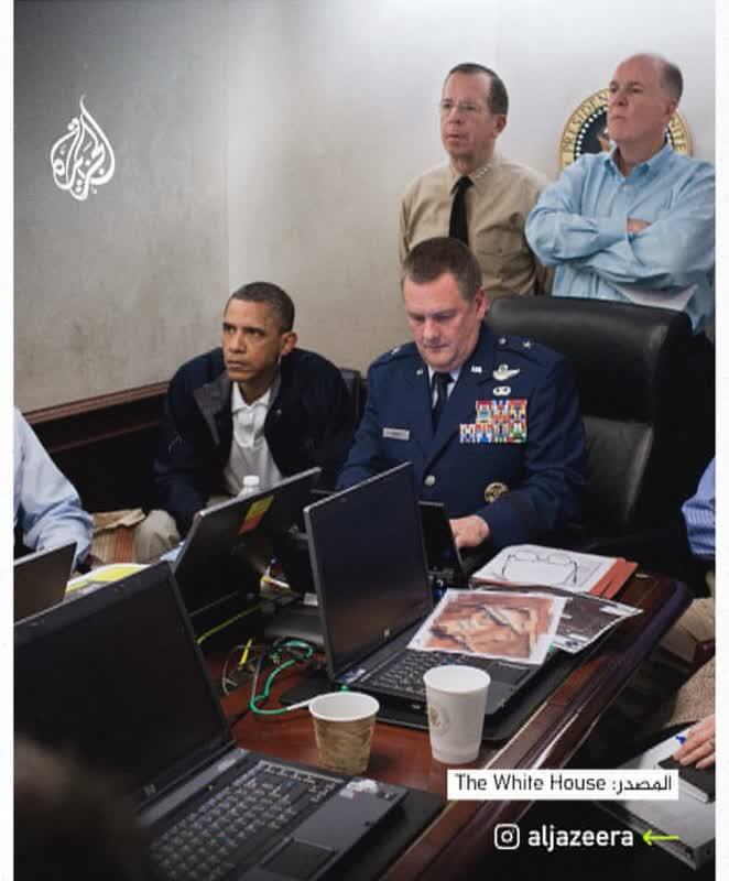 تصاویری جدید از اتاق عملیات آمریکایی‌ها برای قتل بن لادن منتشر شد