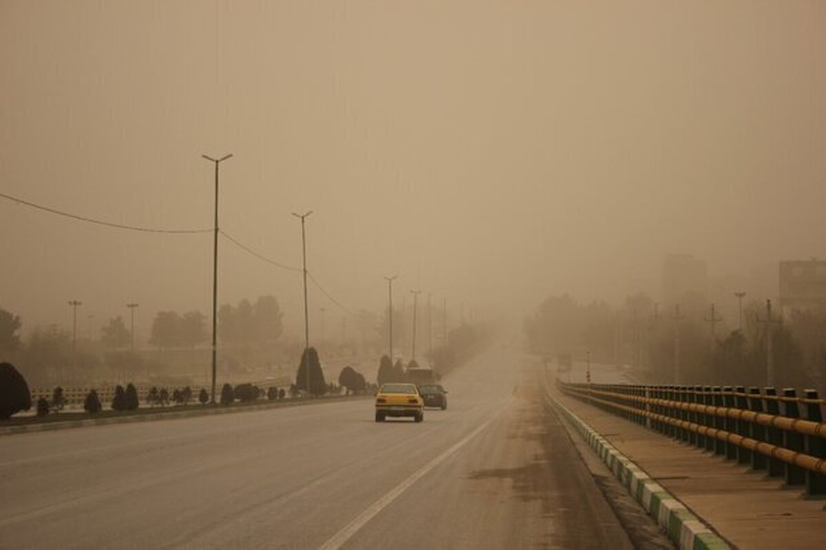 بروز طوفان و گرد و خاک در جاده سرخس مشهد (۲۸ خرداد ۱۴۰۲)