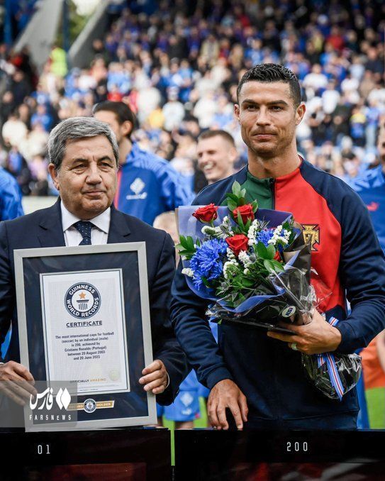 رکورد رونالدو در گینس ثبت شد + تصاویر رکورد رونالدو در گینس ثبت شد + تصاویر