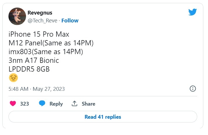 اطلاعات جدیدی از دوربین اصلی و فناوری صفحه نمایش آیفون ۱۵ پرو مکس اطلاعات جدیدی از دوربین اصلی و فناوری صفحه نمایش آیفون ۱۵ پرو مکس