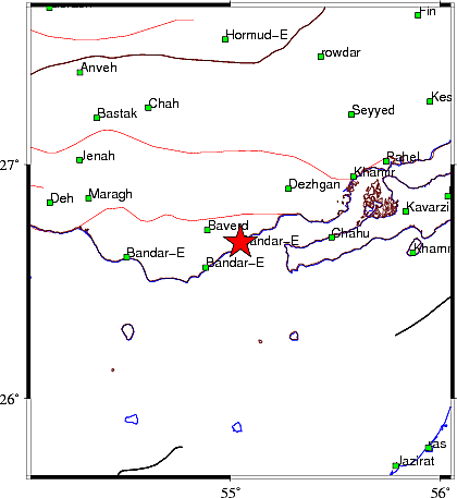 زلزله در بندرکنگ استان هرمزگان (۱۱ تیر ۱۴۰۲)