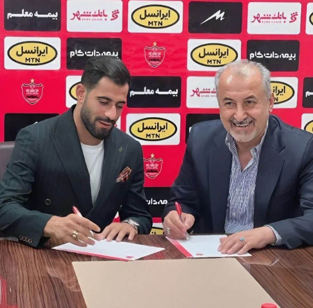 توافق ۲ ساله کنعانیزادگان با پرسپولیس + ویدیو توافق ۲ ساله کنعانیزادگان با پرسپولیس + ویدیو