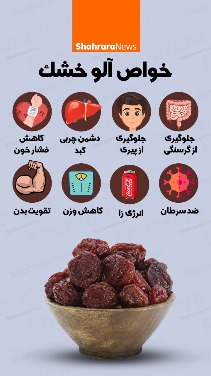 اینفوگرافی| خواص آلو خشک
