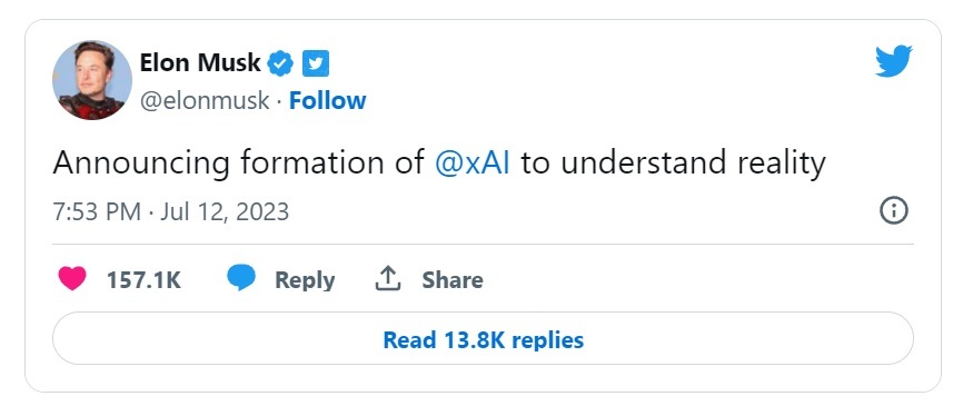 ایلان ماسک میخواهد هوش مصنوعیای بسازد که ماهیت واقعی جهان را درک کند ایلان ماسک میخواهد هوش مصنوعیای بسازد که ماهیت واقعی جهان را درک کند