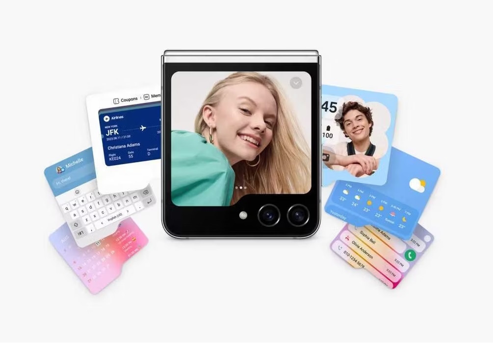 احتمالا در نمایشگر بیرونی گلکسی زد فلیپ ۵ دسترسی به صفحهکلید کامل و ویژگیهای دیگر ممکن خواهد بود احتمالا در نمایشگر بیرونی گلکسی زد فلیپ ۵ دسترسی به صفحهکلید کامل و ویژگیهای دیگر ممکن خواهد بود